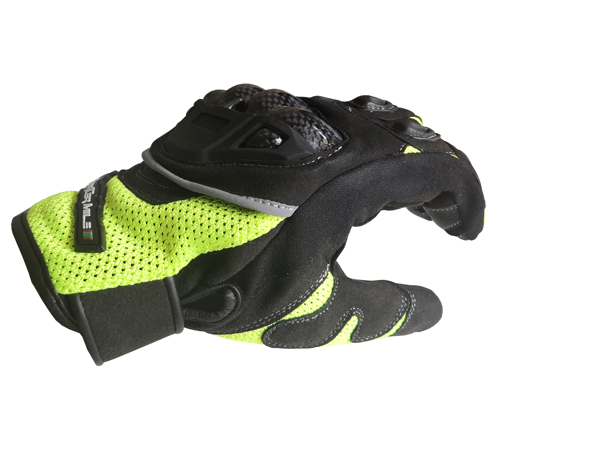 guantes moto verano quarter mile kasy negro/fluor